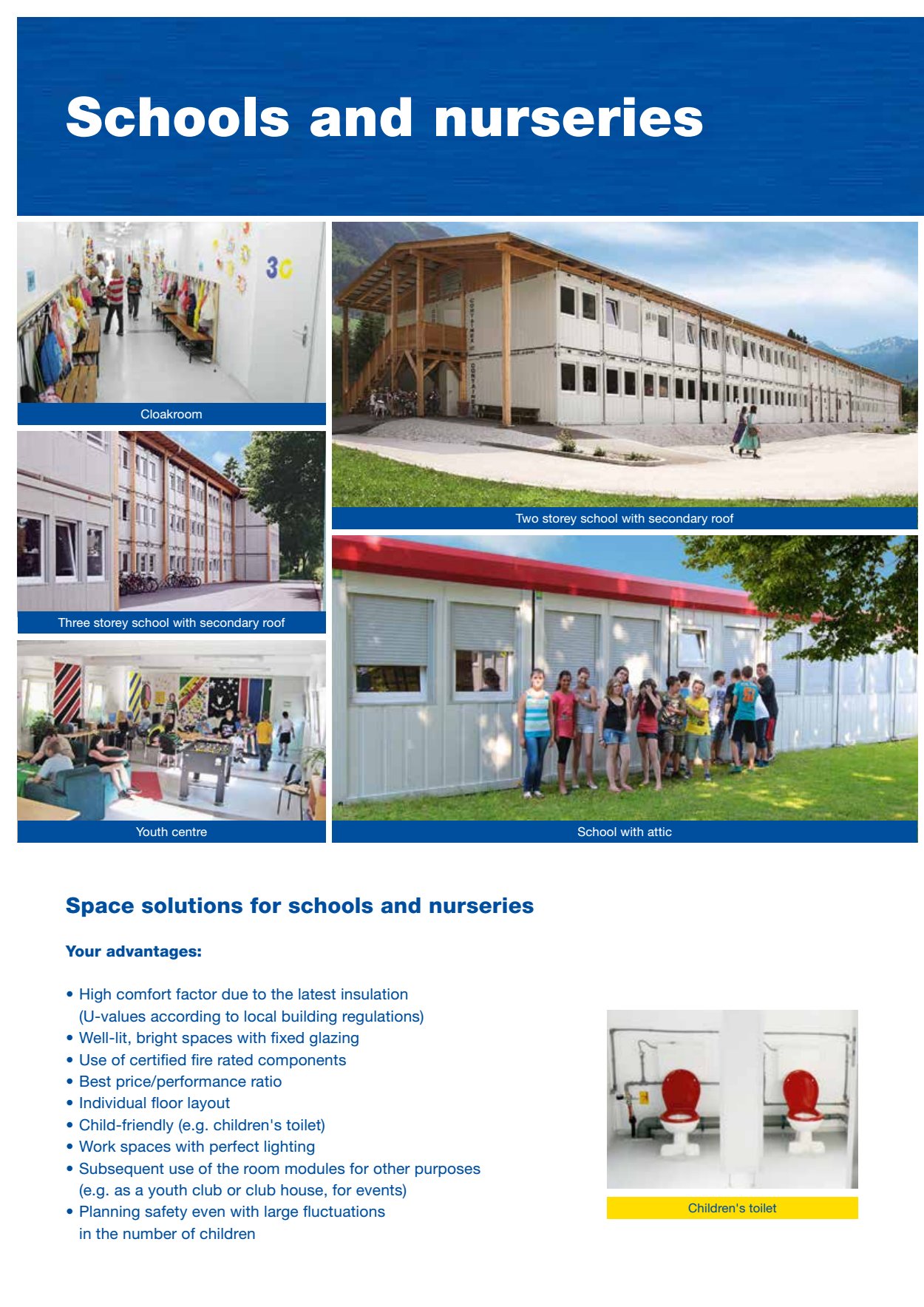 Schools nurseries Space